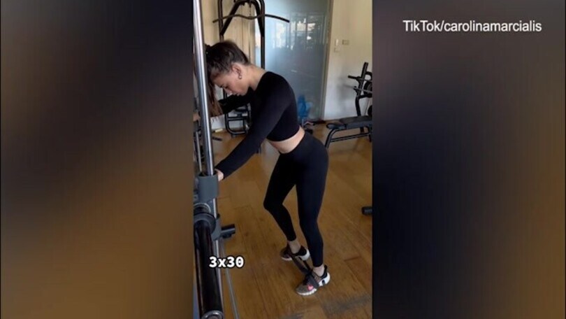 Carolina Marcialis mostra i retroscena del suo allenamento: ecco il TikTok