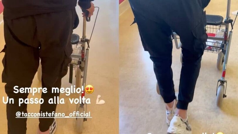 I progressi di Tacconi, il figlio: "Sempre meglio. Un passo alla volta"