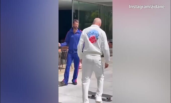 Zidane e lo skateboard: come sarà andata?