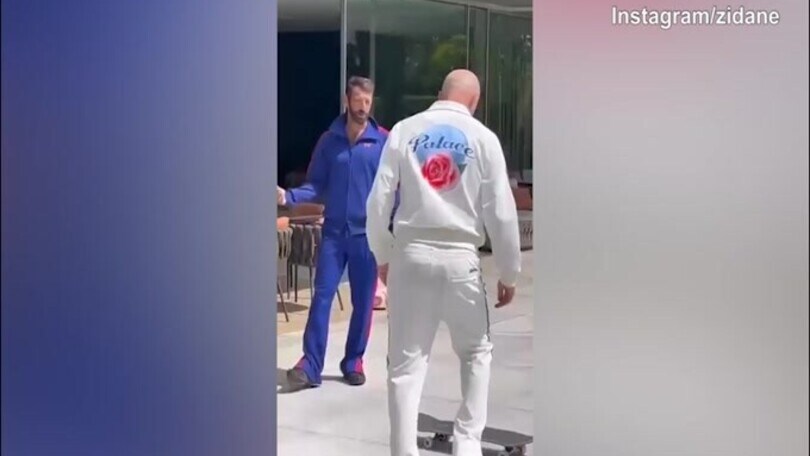 Zidane e lo skateboard: come sarà andata?