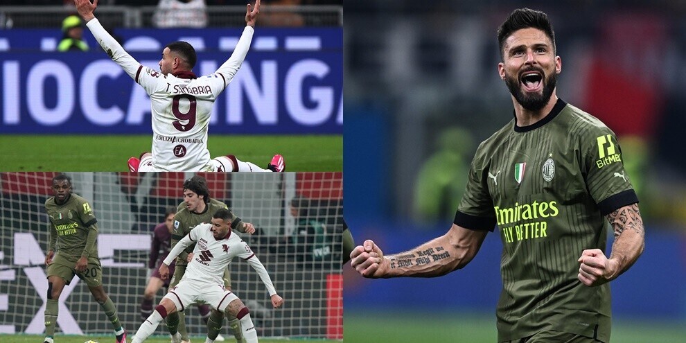 Sanabria indiavolato, ma non basta: Giroud decide Milan-Torino