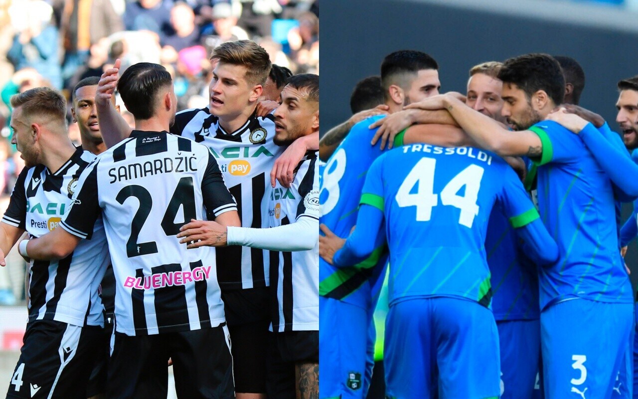 Il Sassuolo riprende due volte l'Udinese: 2-2 alla Dacia Arena