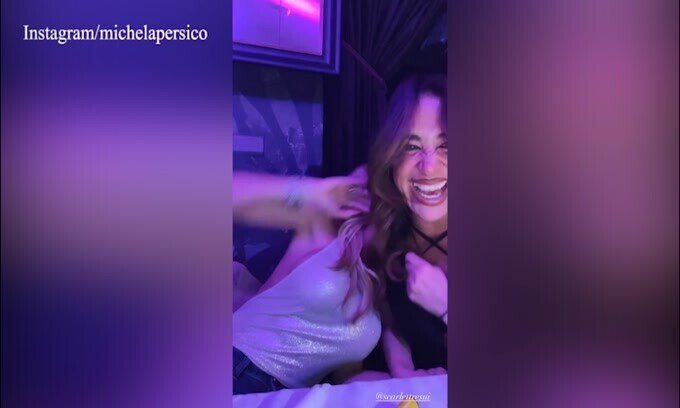 Michela Persico scatenata con Vasco