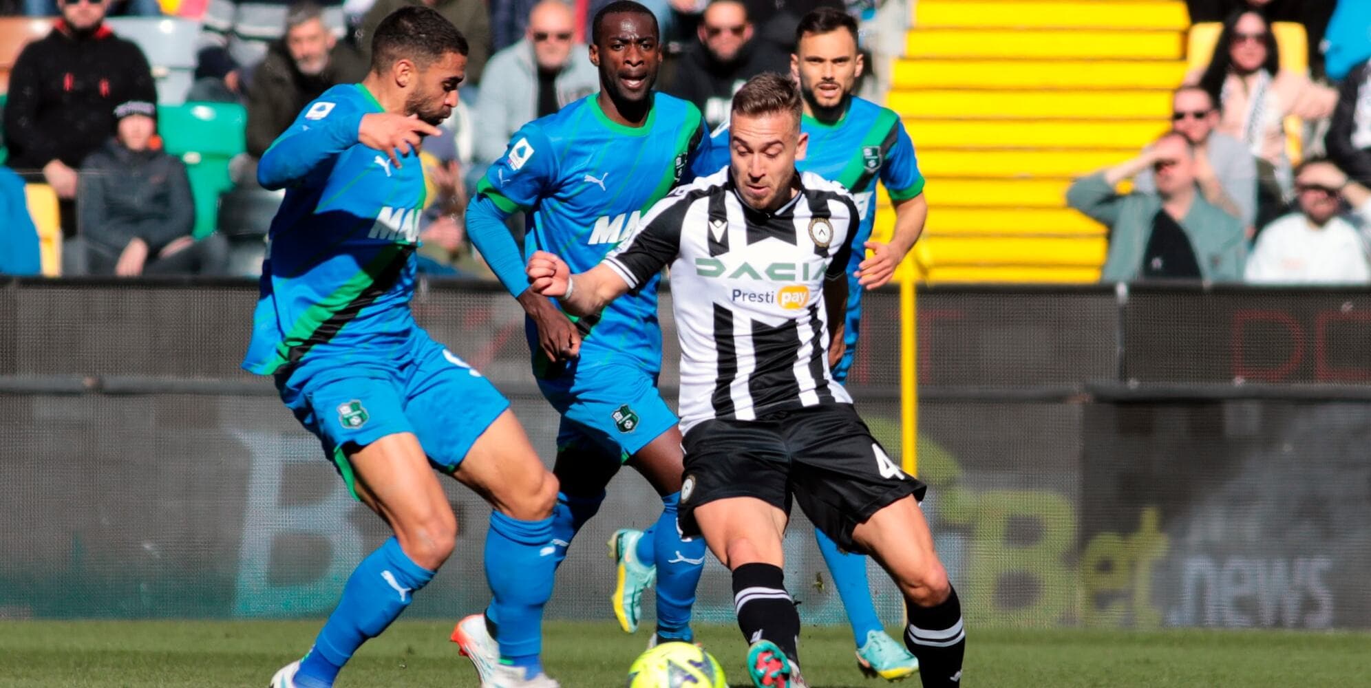 Udinese-Sassuolo 2-2: Sottil non approfitta del ko del Toro