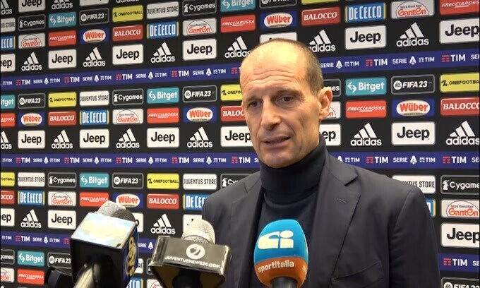 Allegri: "Un passo alla volta. É un dato di fatto che abbiamo 44 pt"