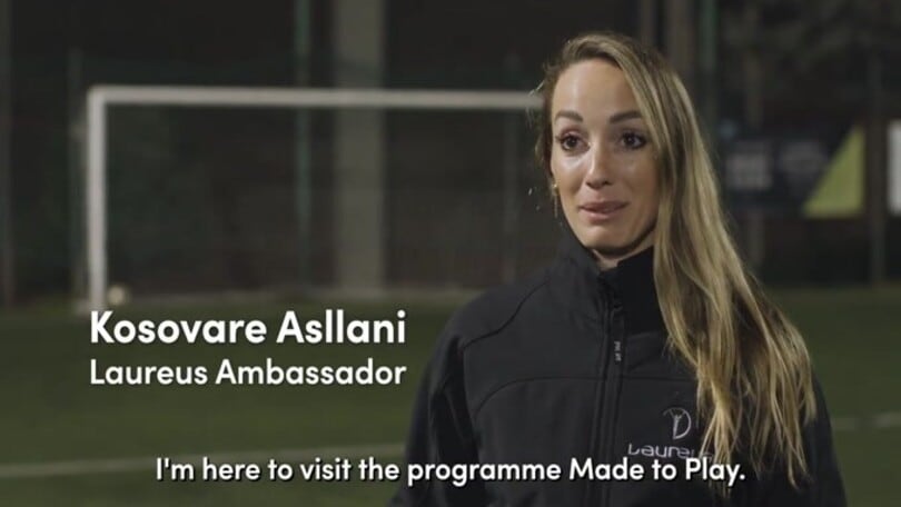 Kosovare Asllani, Laureus Ambassador, testimonial del progetto “Made to Play”