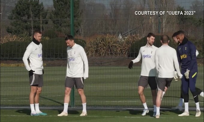 Tottenham, l'allenamento in vista del Milan