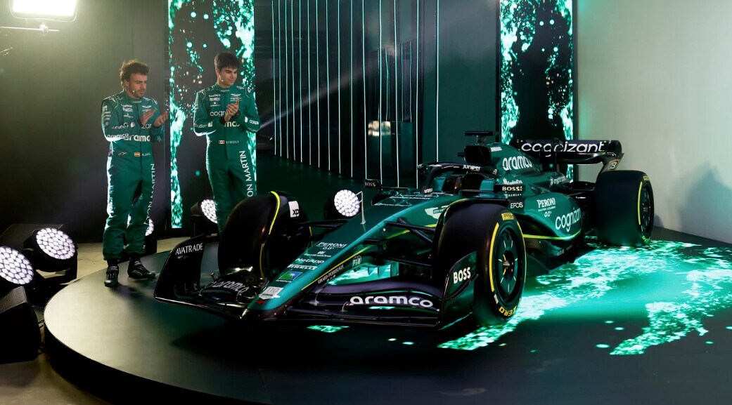 Alonso e Stroll svelano la nuova Aston Martin AM23