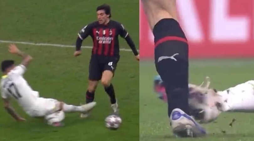 Romero su Tonali: il brutto intervento in Milan-Tottenham