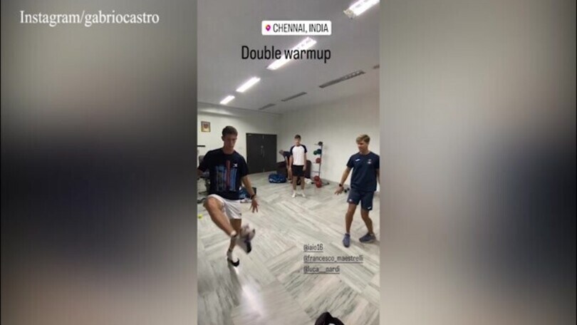 Tennis, Nardi: riscaldamento calcistico