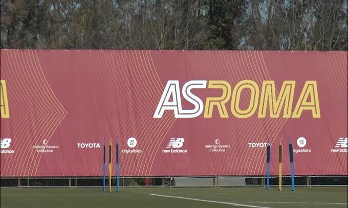 Roma, allenamento prima di partire per Salisburgo