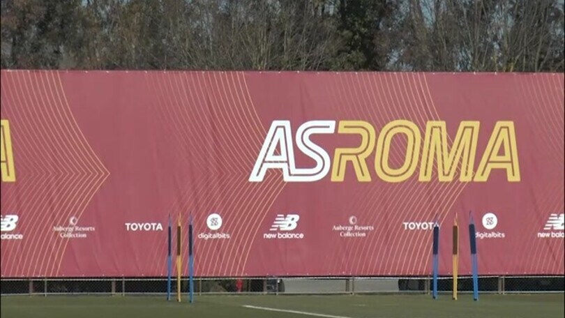Roma, allenamento prima di partire per Salisburgo