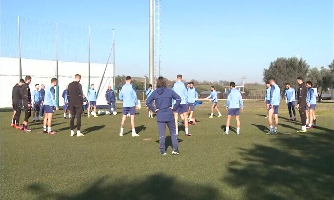Lazio, le immagini dell'allenamento pre Cluj