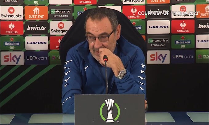 Sarri: "Uscire dalle Coppe vantaggioso? Nel 2020 alla Juve..."