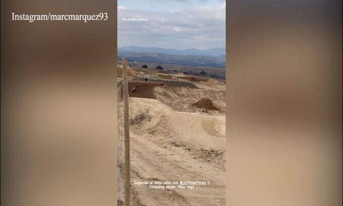 Marc Marquez si dà al motocross