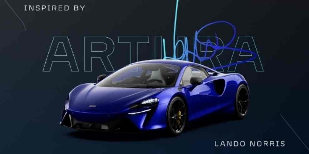 La configurazione della McLaren Artura di Lando Norris