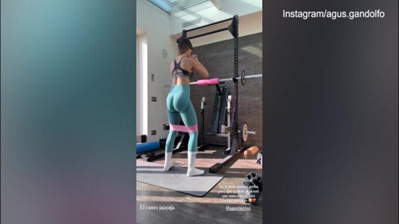 Agustina si allena in dolce attesa: il video social