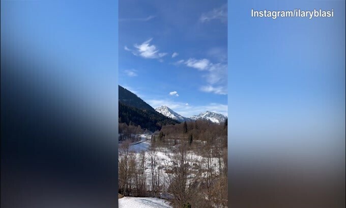 Sabato mattina in montagna per Ilary Blasi