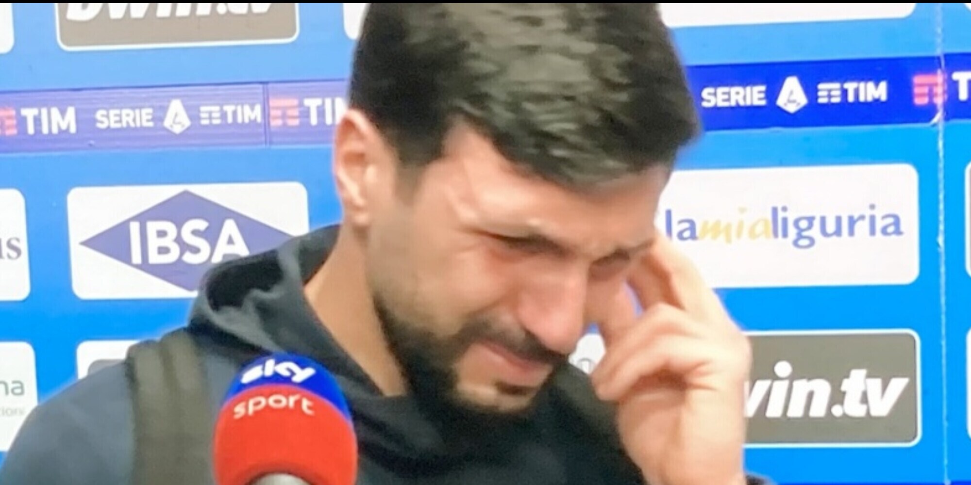 Soriano ricorda Mihajlovic: lacrime in diretta tv dopo Sampdoria-Bologna