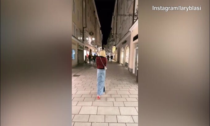 Salisburgo, passeggiata serale per Ilary Blasi