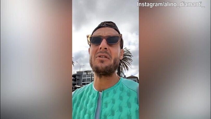 Diamanti ed il tuffo in mare, ma...un imprevisto lo blocca
