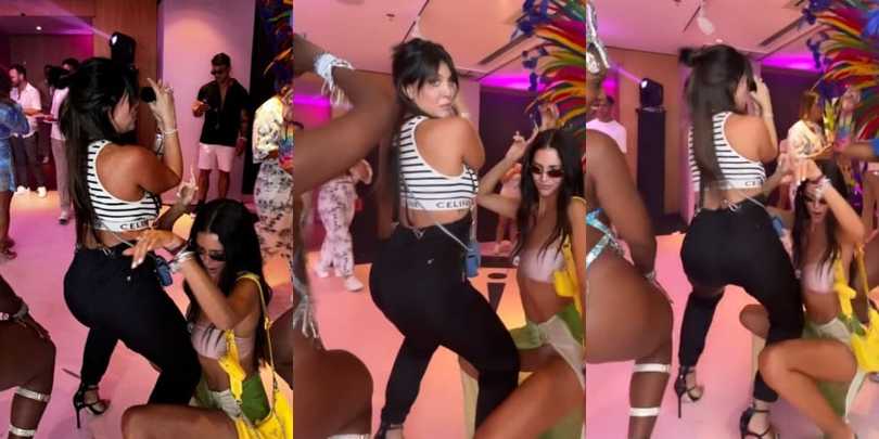Wanda Nara twerka con le brasiliane al Carnevale di Rio