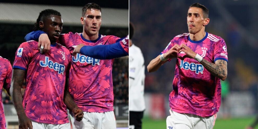 Kean apre, Di Maria chiude: la Juventus batte lo Spezia