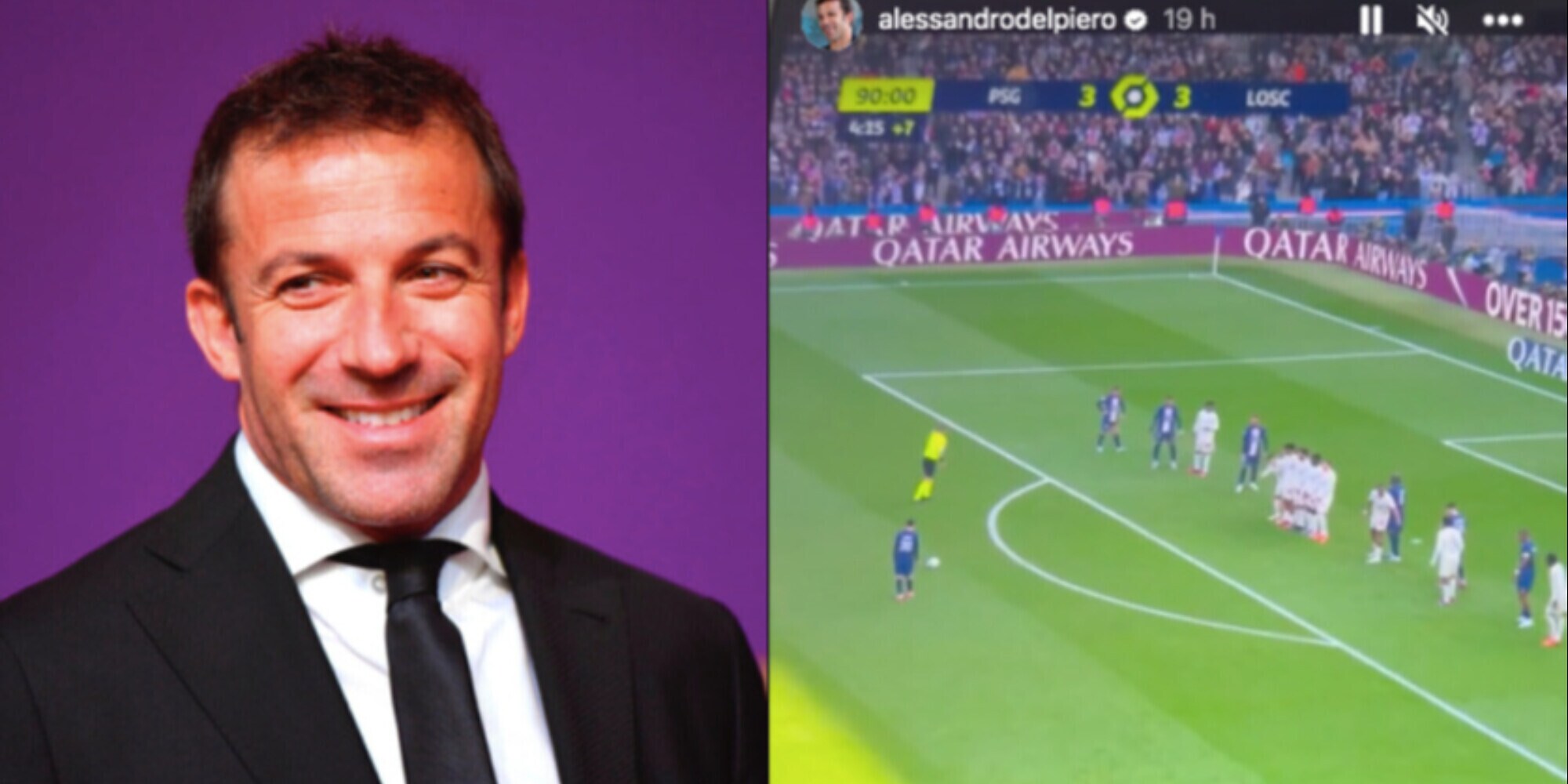 Del Piero, Messi, la punizione vincente al 95' e la profezia di Alex... VIDEO