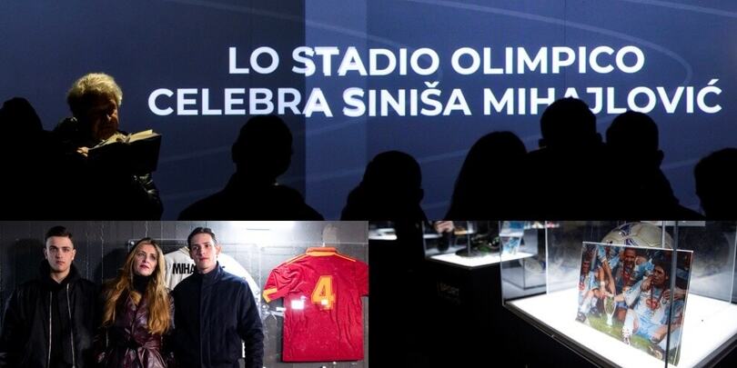 Lo stadio Olimpico celebra Sinisa Mihajlovic, le immagini