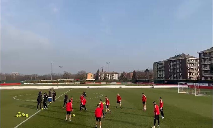 Monza, allenamento e partitella a porte aperte