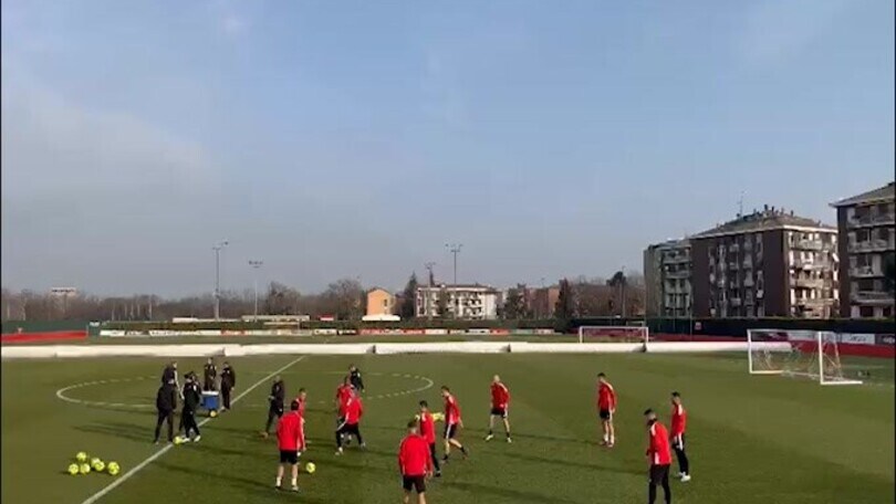 Monza, allenamento e partitella a porte aperte
