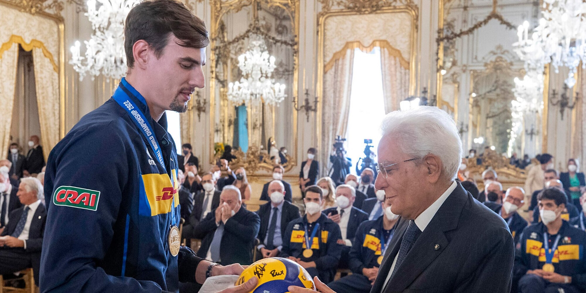 Il Presidente Mattarella al PalaEur per la Finale di Coppa Italia