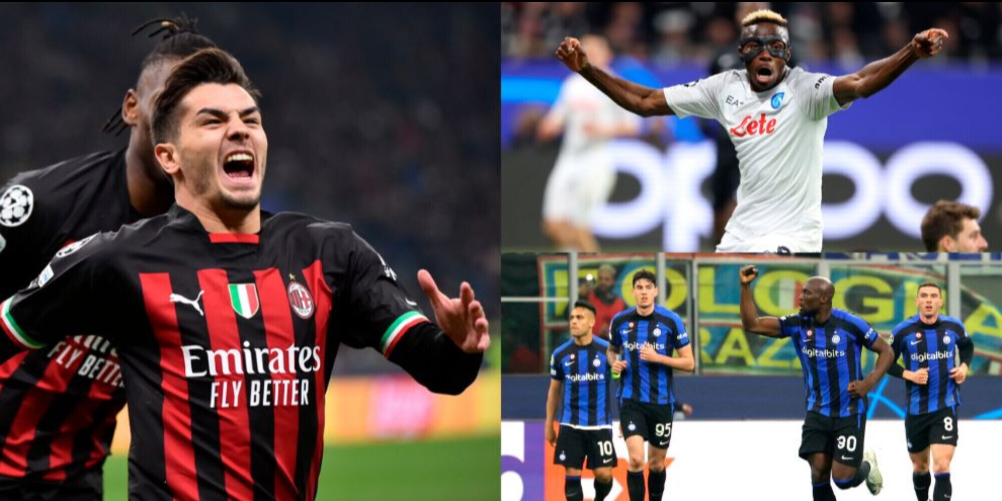 Champions League: Milan, Napoli e Inter, record storico per le italiane! Ecco cosa non era mai successo