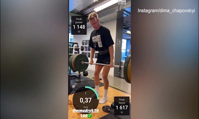 Chelsea, Mudryk è un mostro: lo stacco da terra è da 150 kg!