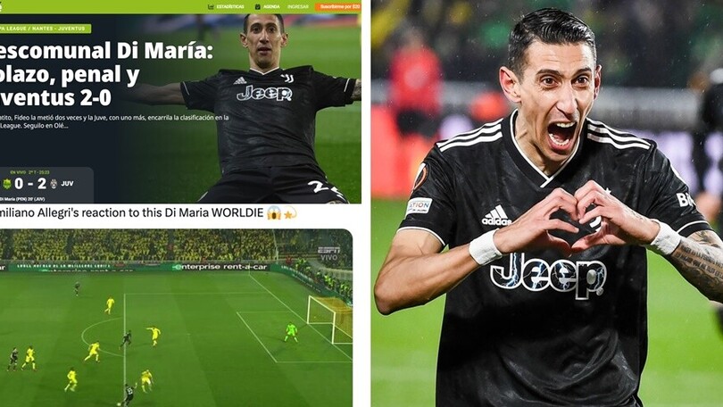 Juve, da Olé a Espn il mondo ai piedi di Di Maria: "Enorme"