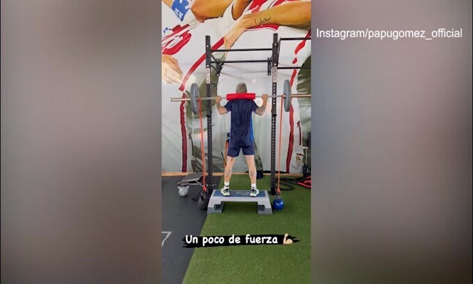 Siviglia, per il Papu lavoro di forza in palestra