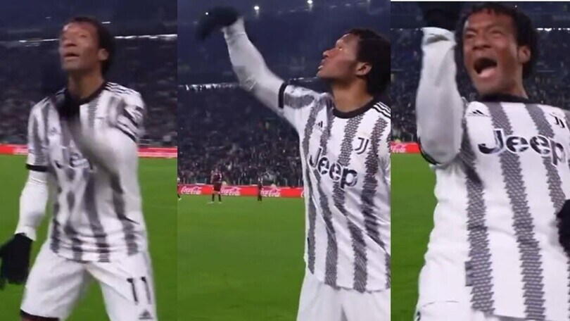 Juventus-Torino, il balletto di Cuadrado dopo il gol