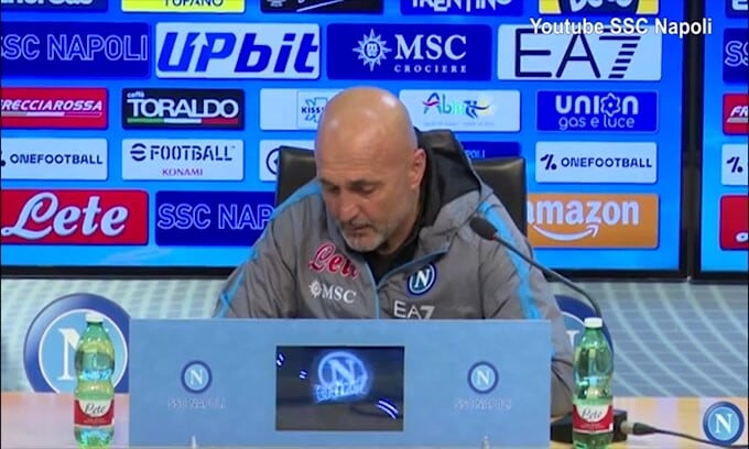 Spalletti: "Spalletti e il Napoli di Sarri: "Scudetto in albergo? Inter-Juventus ha influito"