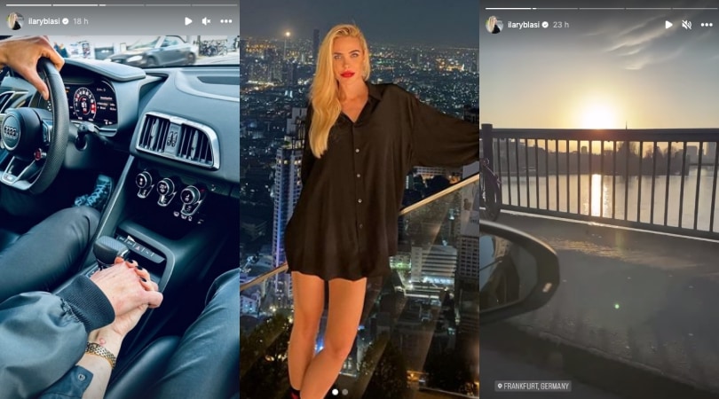 Ilary Blasi a Francoforte dal "suo" Bastian in Audi!