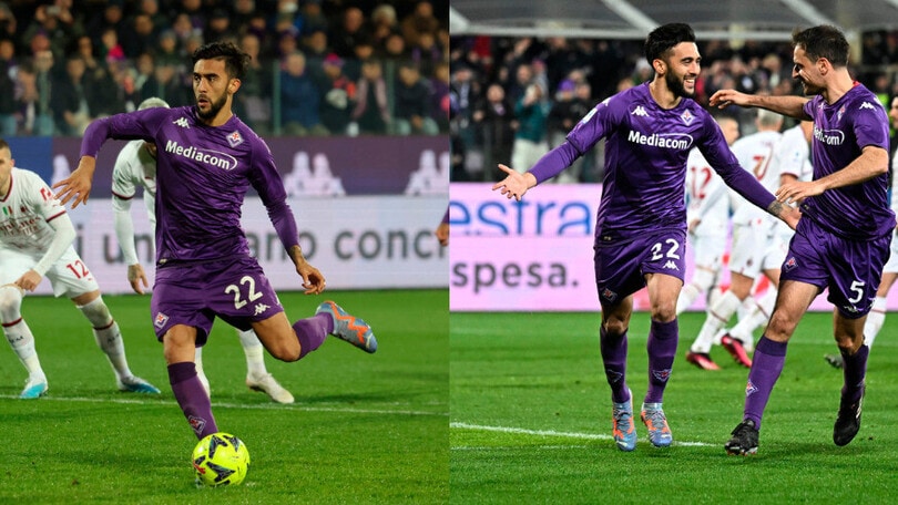 Fiorentina-Milan 2-1: Nico Gonzalez e Jovic affossano i rossoneri