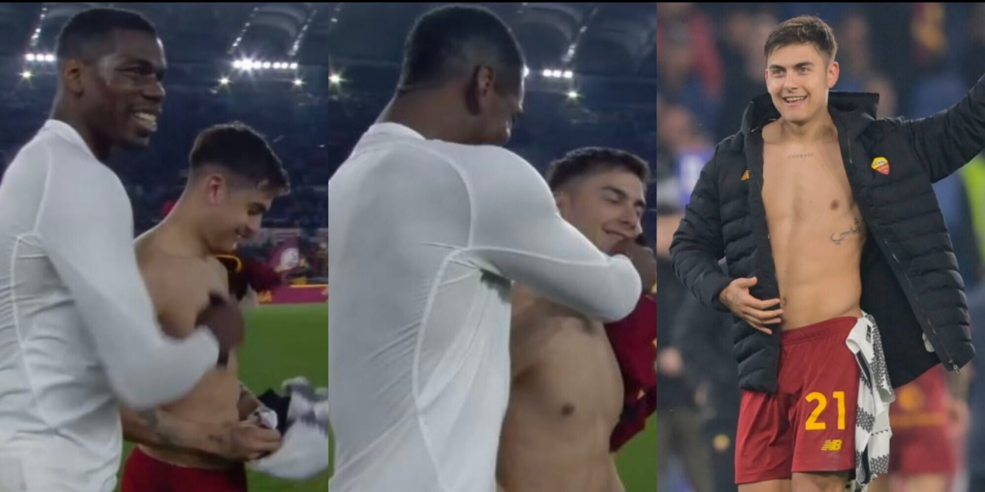 Pogba-Dybala, il gesto di fine Roma-Juve e la nostalgia dei tifosi