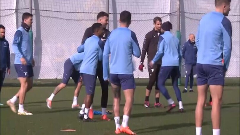 Lazio, allenamento mattutino in vista dell'Az Alkmaar