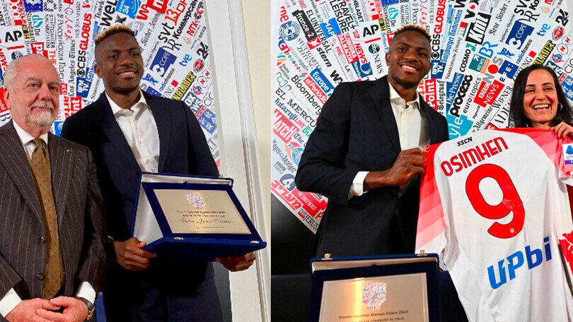 Napoli, Osimhen premiato come "Migliore atleta straniero in Italia"