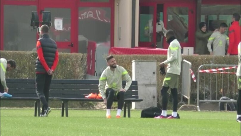 Allenamento Milan: recuperati Giroud e Diaz