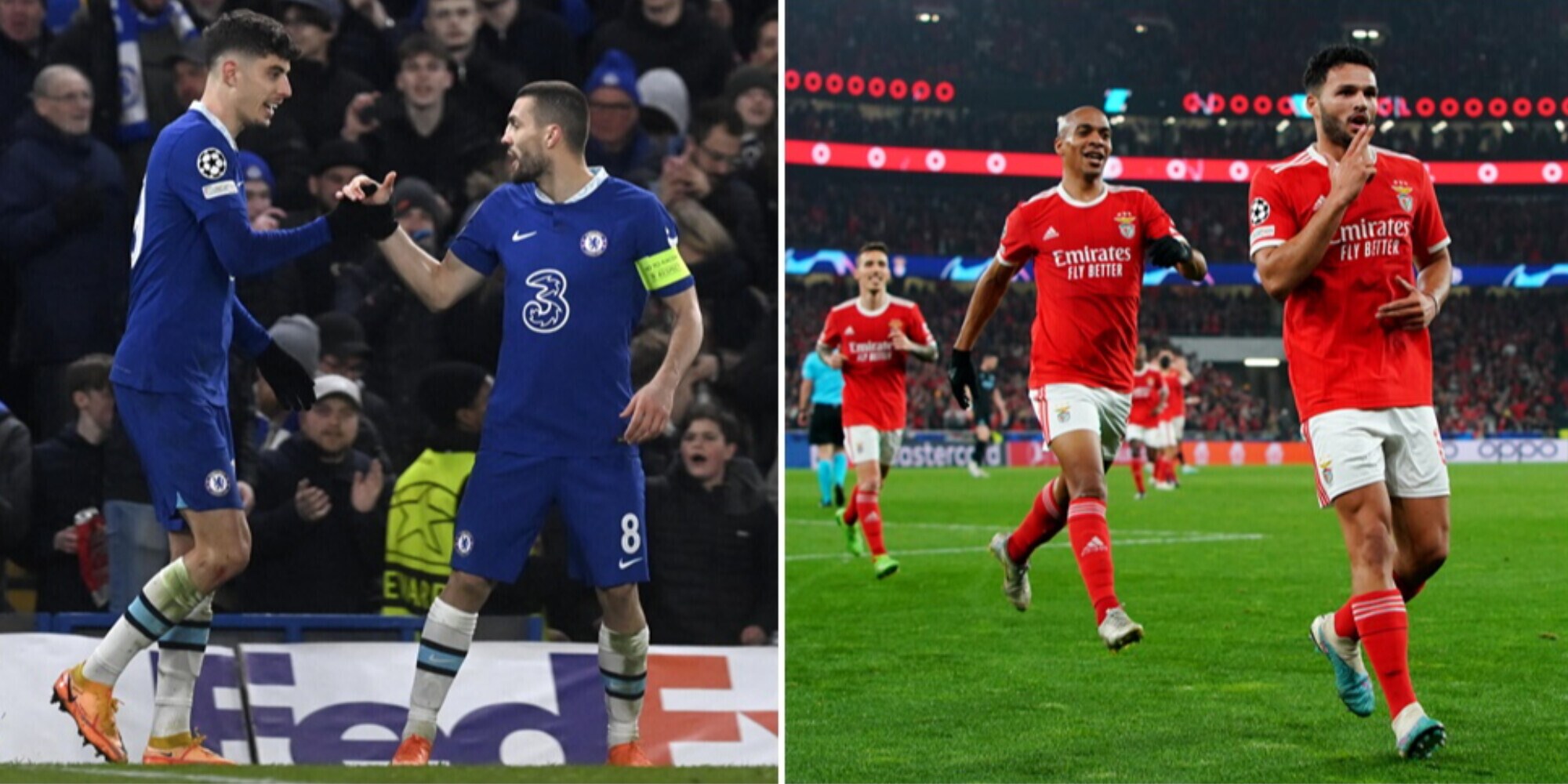 Champions, il Chelsea ribalta il Dortmund: è ai quarti. Manita Benfica al Bruges