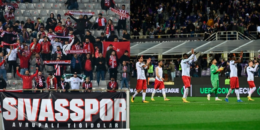 Conference League, il bellissimo messaggio dei tifosi del Sivasspor
