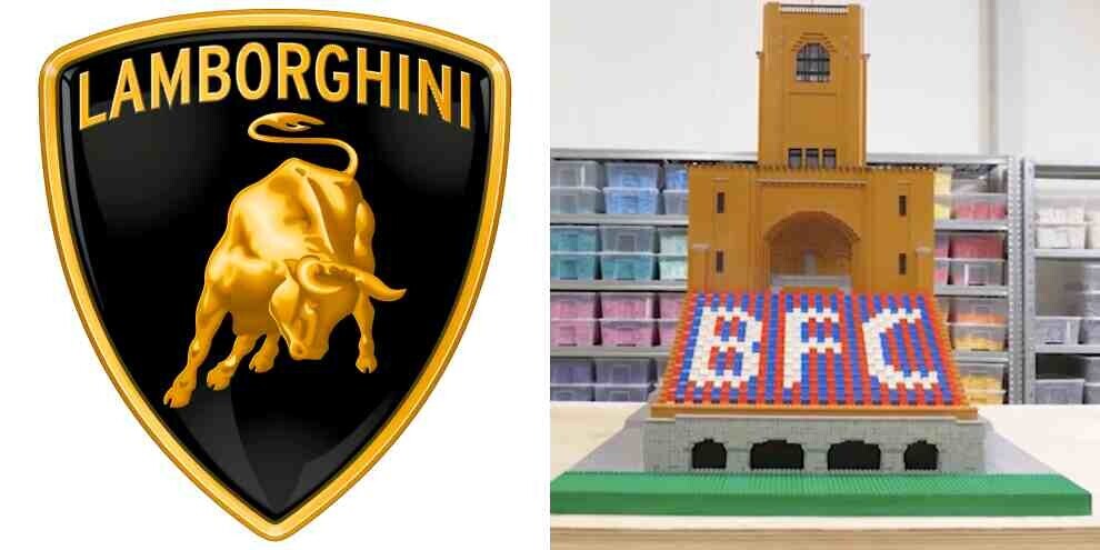 La Torre di Maratona diventa un Lego per celebrare il legame Lamborghini Bologna