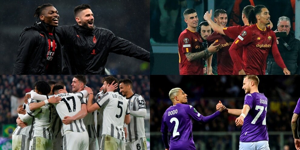 Grazie a Milan, Roma, Juve e Fiorentina l'Euroboom Italia continua: ora assalto al secondo posto del ranking Uefa
