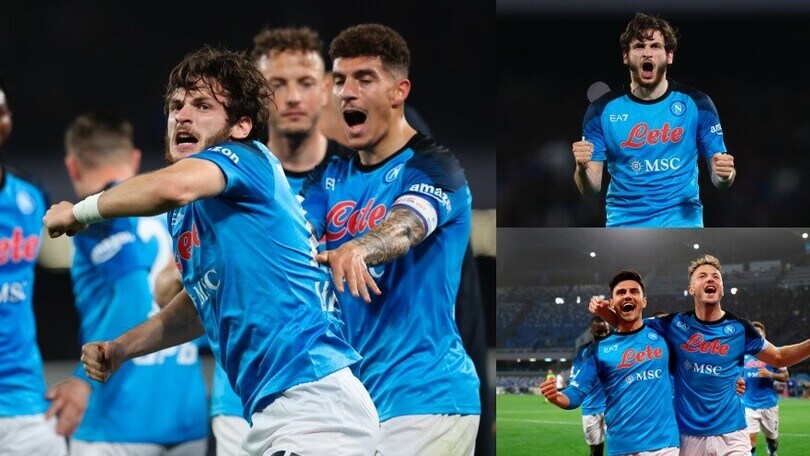 Napoli-Atalanta 2-0: gioiello di Kvaratskhelia e colpo di testa di Rrahmani