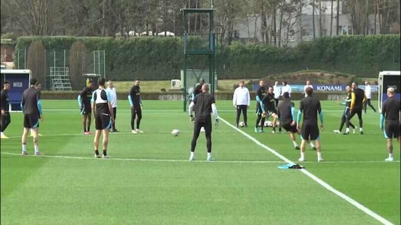 Inter, tanta allegria durante il torello